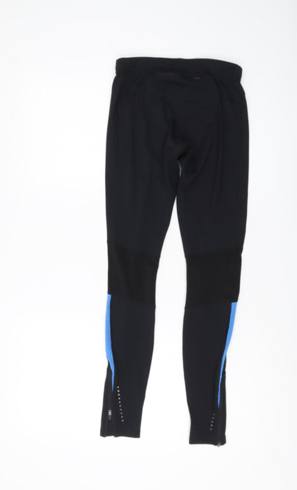 Asics Women's Black and Blue XS Compression Leggings