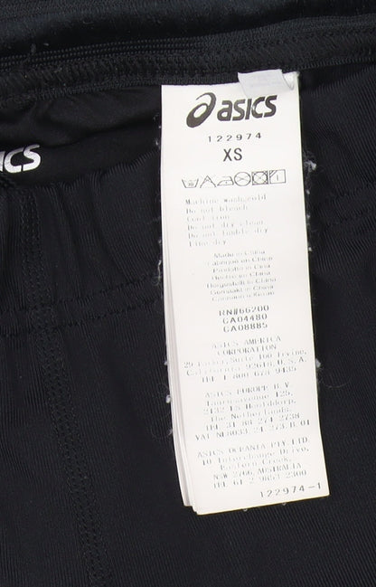 Asics Women's Black and Blue XS Compression Leggings