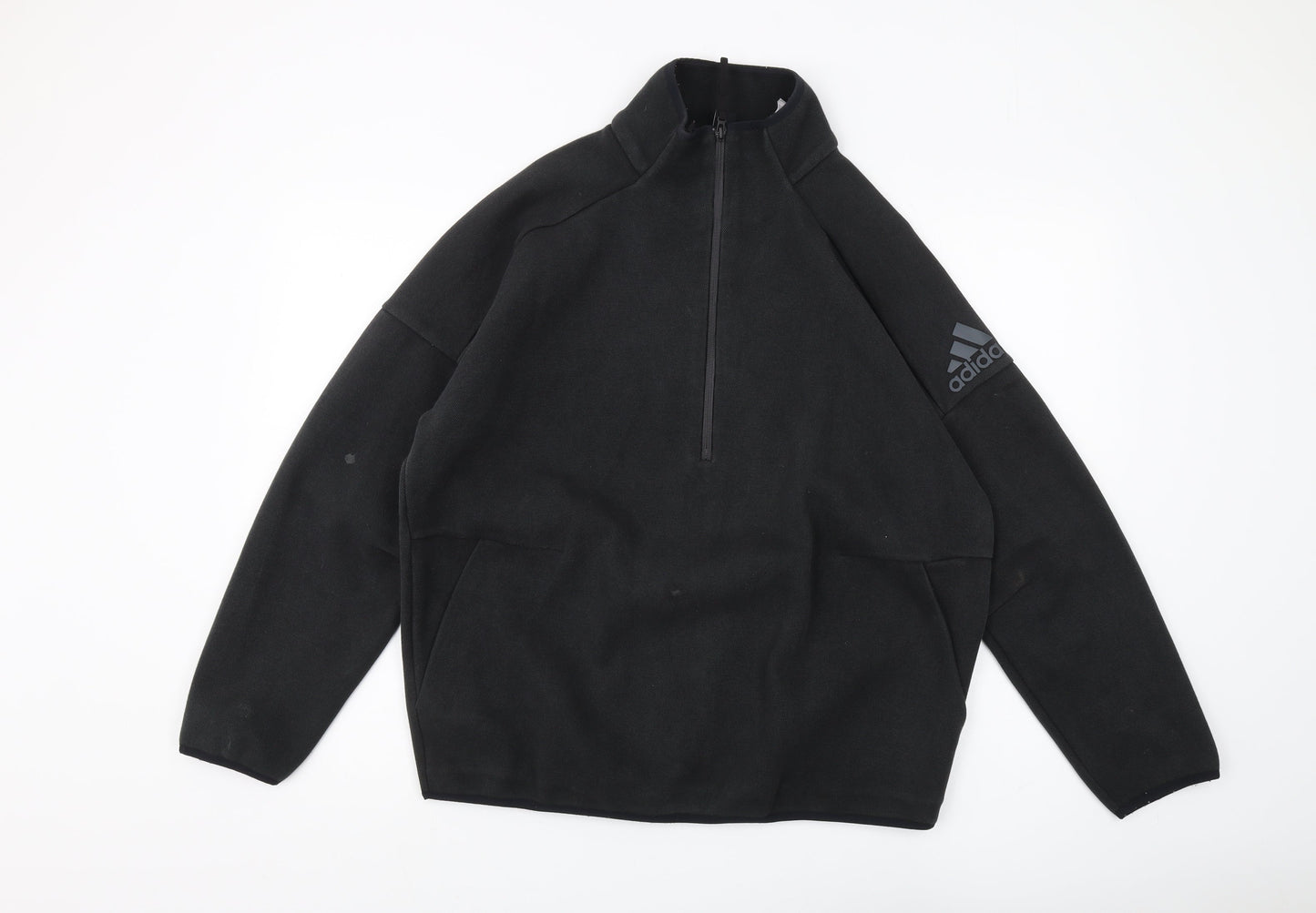 Adidas Men's Black 1/4 Zip Sweatshirt M