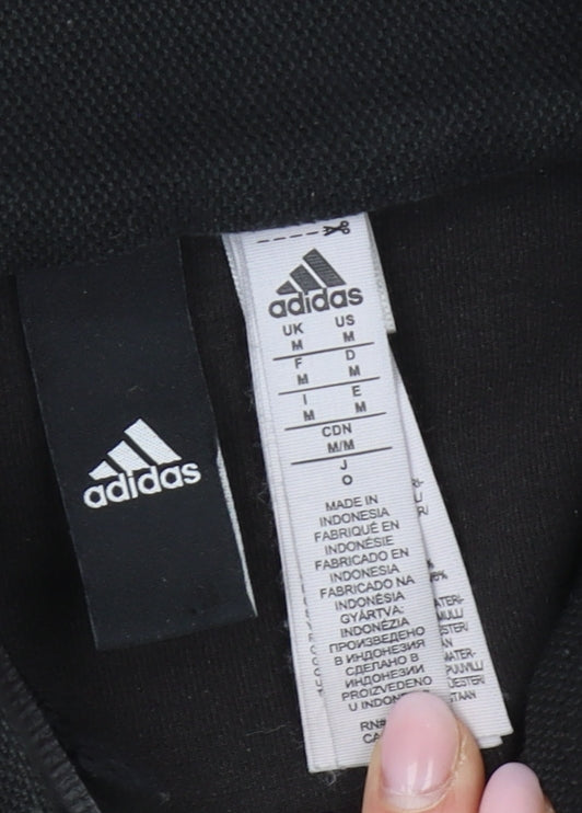 Adidas Men's Black 1/4 Zip Sweatshirt M