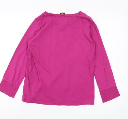 Manchester United Girls Pink Long Sleeve T-Shirt 12-13 Years