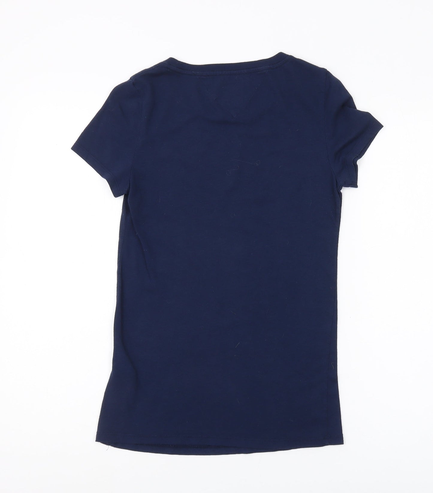 Womens UK Size S Hilfiger Denim Blue Basic T-Shirt