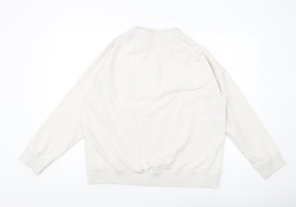 Jigsaw Women's White Pullover Sweatshirt M