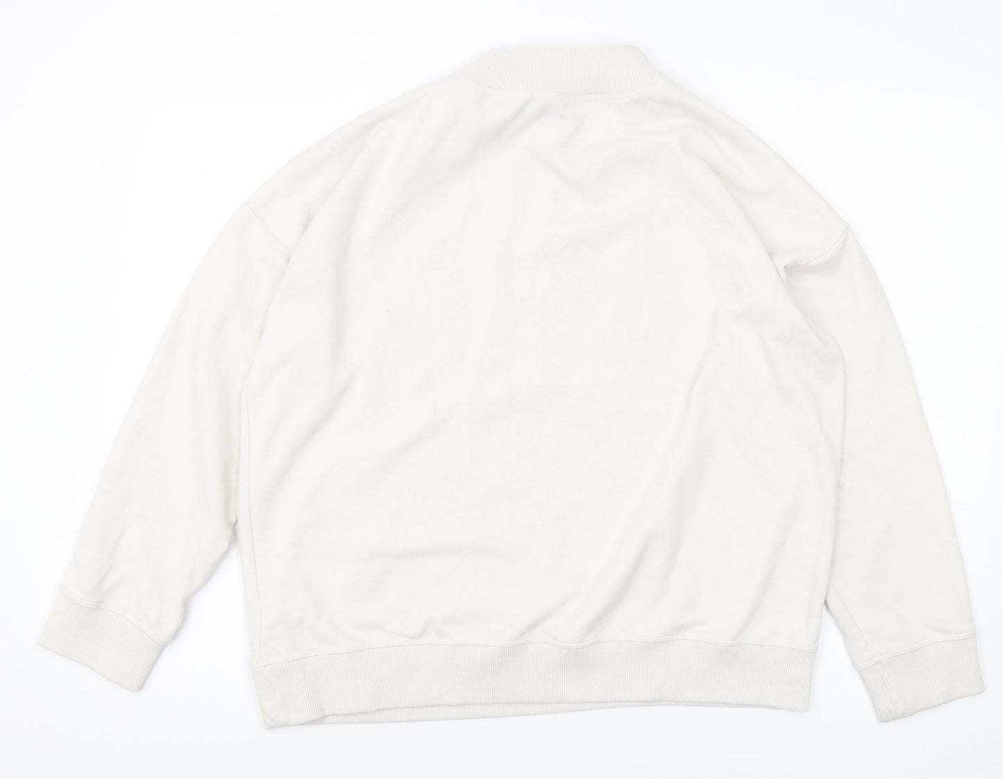 Jigsaw Women's White Pullover Sweatshirt M
