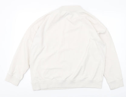 Jigsaw Women's White Pullover Sweatshirt M