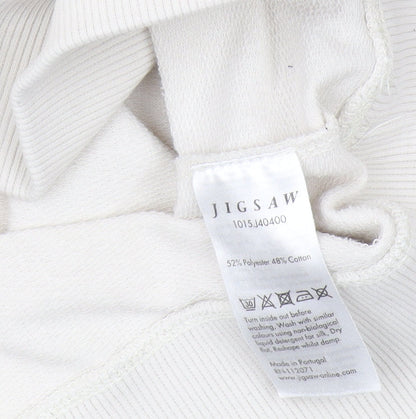 Jigsaw Women's White Pullover Sweatshirt M