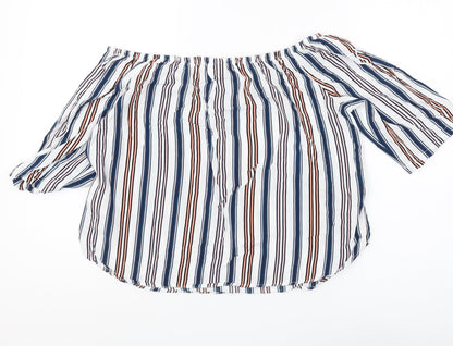 Jacqueline de Yong Women's Multicoloured Striped Blouse