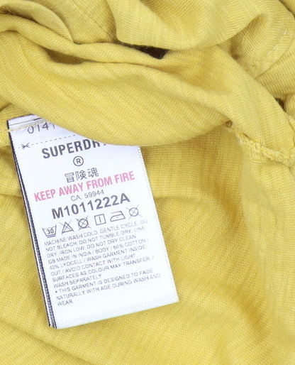 Superdry Men's Yellow V-Neck T-Shirt S