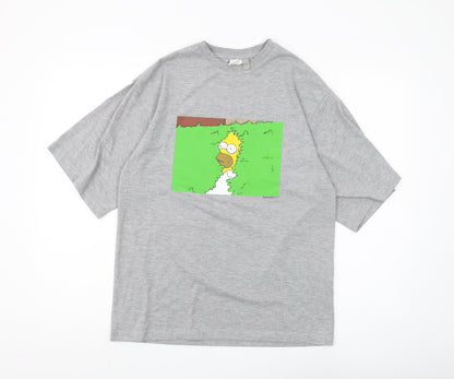 Unisex Adults UK Size 6 ASOS Grey Basic T-Shirt