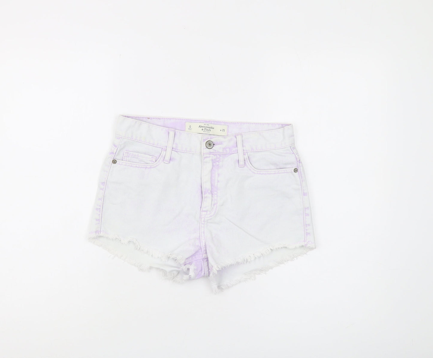 Abercrombie & Fitch Women's White Cut-Off Denim Shorts