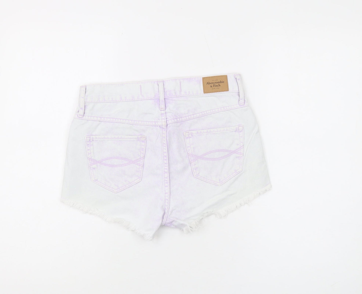 Abercrombie & Fitch Women's White Cut-Off Denim Shorts