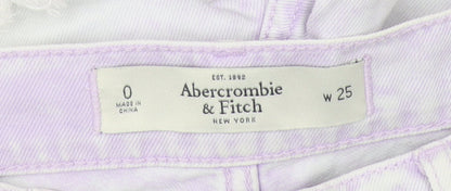 Abercrombie & Fitch Women's White Cut-Off Denim Shorts