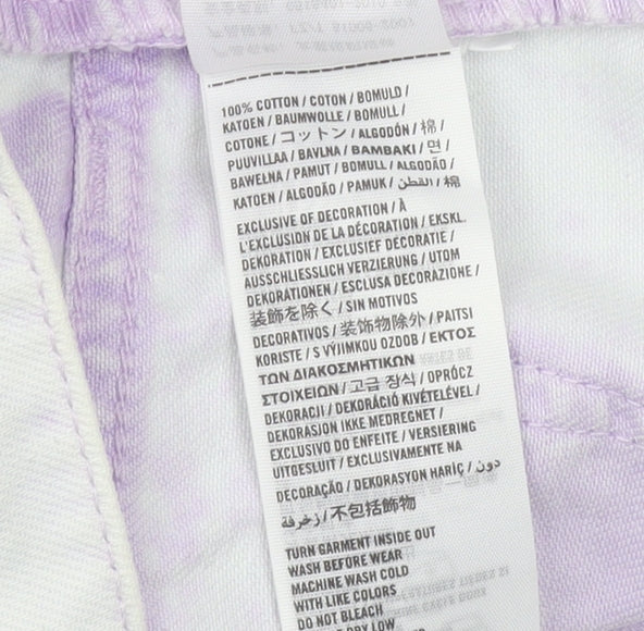 Abercrombie & Fitch Women's White Cut-Off Denim Shorts