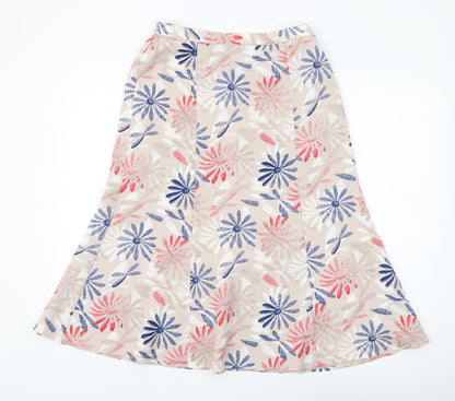 Eastex Women's Multicoloured Floral Midi Skirt