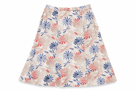 Eastex Women's Multicoloured Floral Midi Skirt
