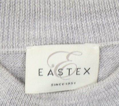 Eastex Women's Grey Mock Neck Jumper, Size 18