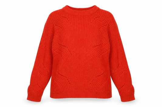 Jacqueline de Yong Women's Red Pullover Jumper L