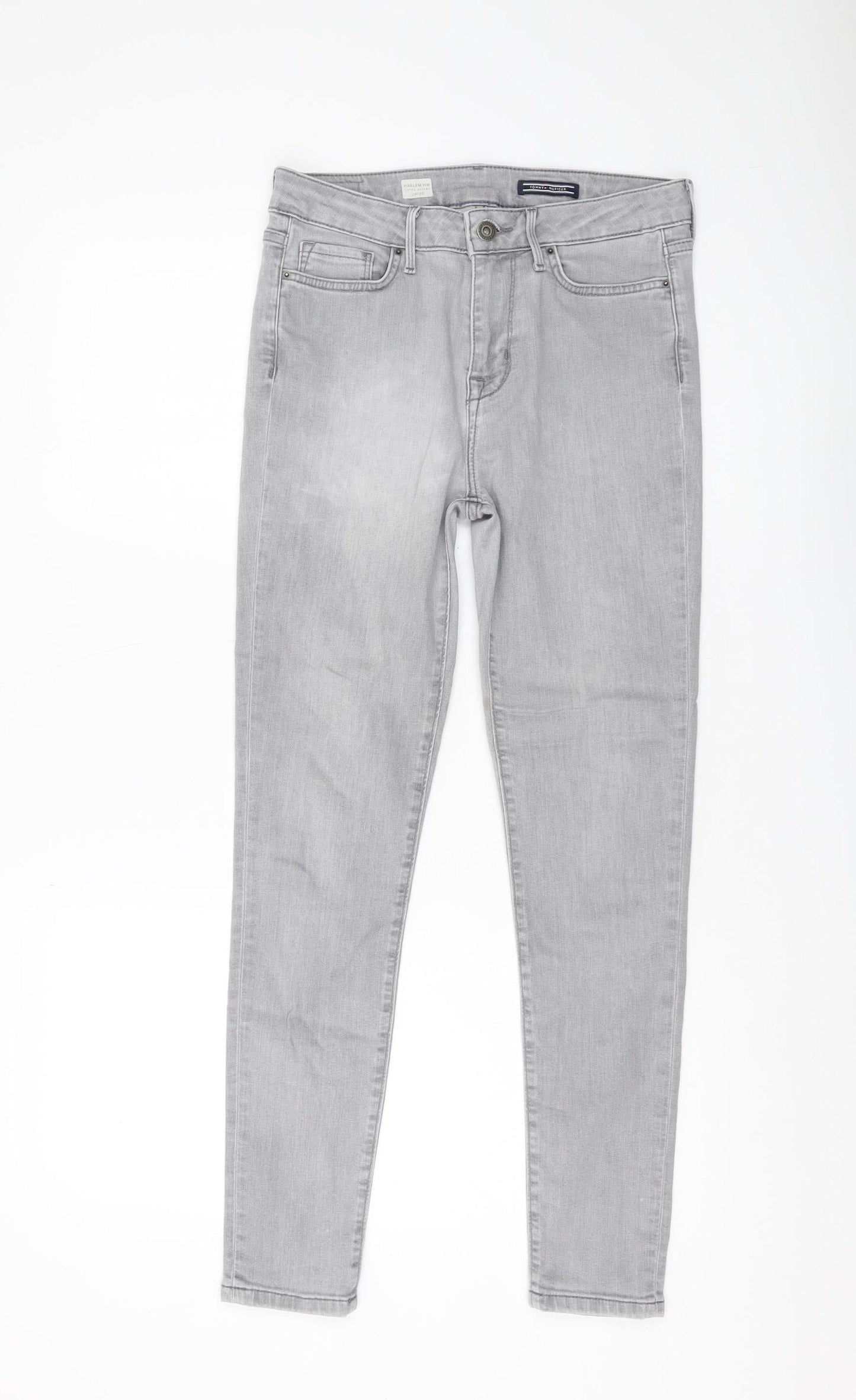 Womens UK Size 30 Tommy Hilfiger Ultra-Slim Fit Skinny Grey Jeans