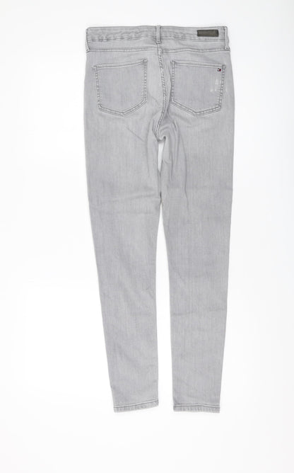 Womens UK Size 30 Tommy Hilfiger Ultra-Slim Fit Skinny Grey Jeans