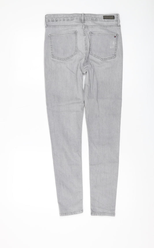 Womens UK Size 30 Tommy Hilfiger Ultra-Slim Fit Skinny Grey Jeans
