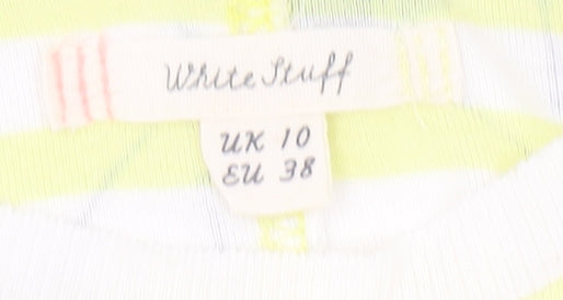 Womens UK Size 10 White Stuff Multicoloured Jersey T-Shirt