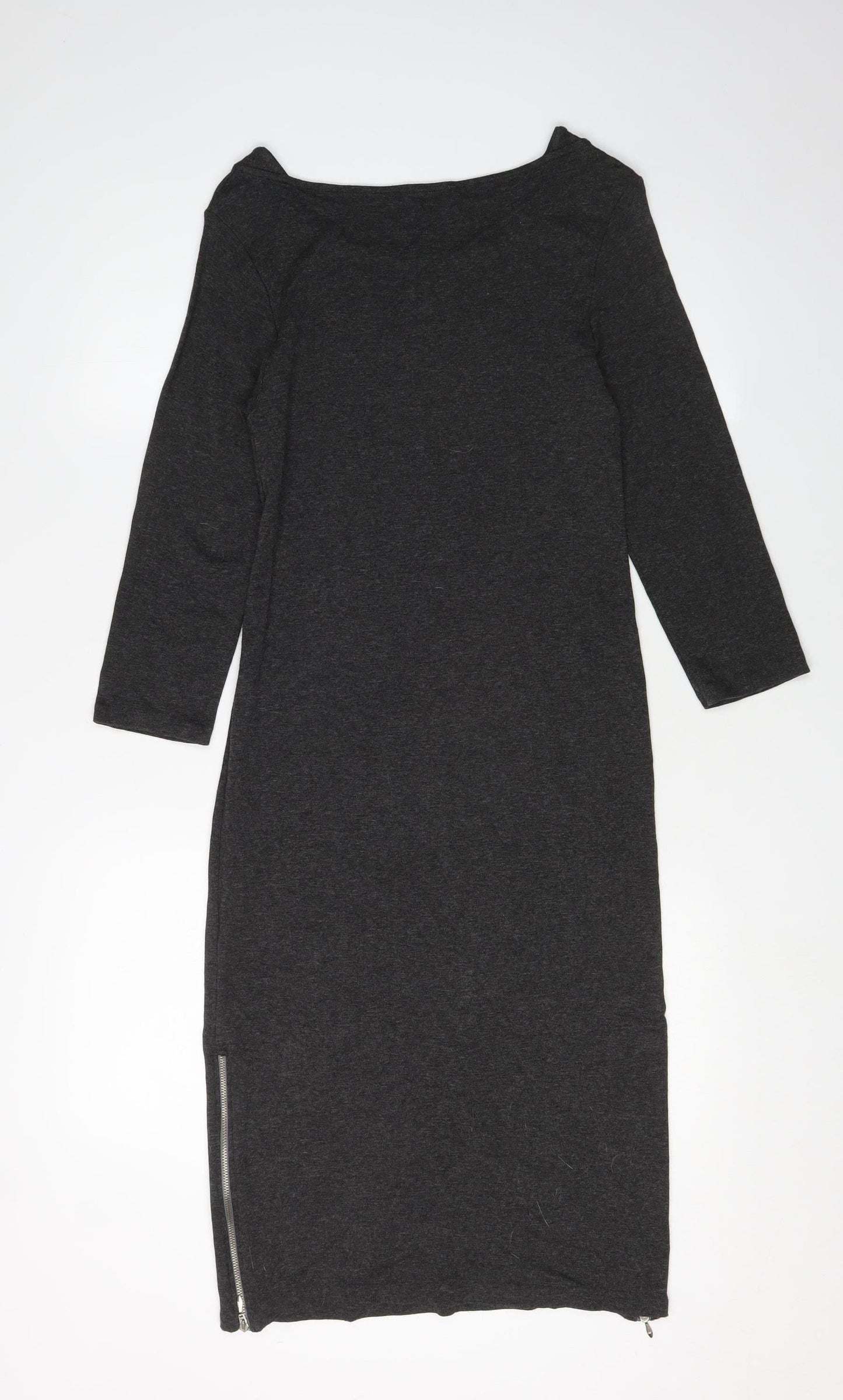 Pure Collection Women's Grey Midi Sheath Dress Size 10