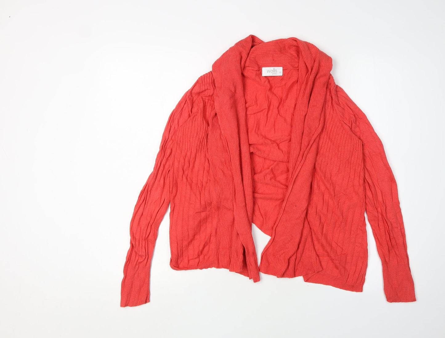Womens UK Size M Wallis Red Cardigan Jumper