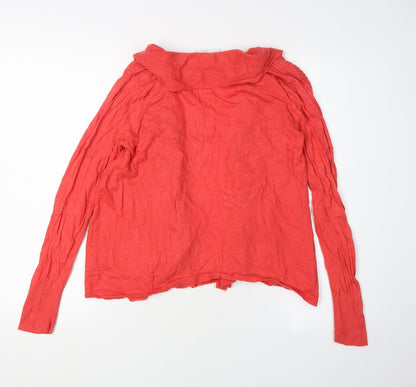 Womens UK Size M Wallis Red Cardigan Jumper