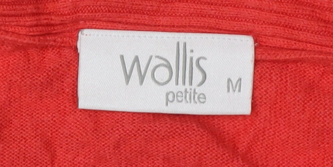 Womens UK Size M Wallis Red Cardigan Jumper