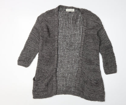 Womens UK Size 8 River Island Grey Cardigan Jumper