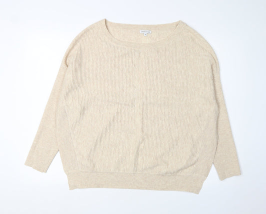 Womens UK Size 14 Sonder Studio Beige Pullover Jumper