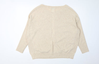 Womens UK Size 14 Sonder Studio Beige Pullover Jumper