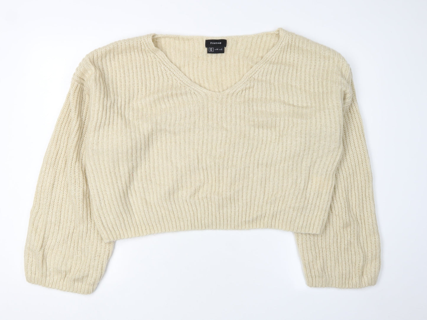Womens UK Size 16 Firetrap Ivory Jumper Jumper