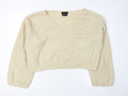 Womens UK Size 16 Firetrap Ivory Jumper Jumper