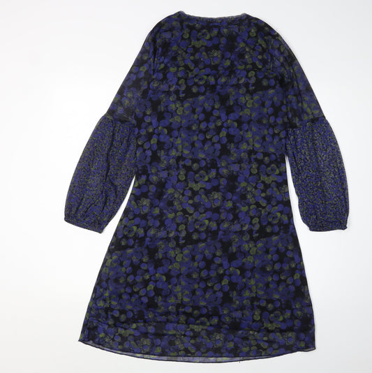 Sandwich Women's Blue Floral Shift Dress M