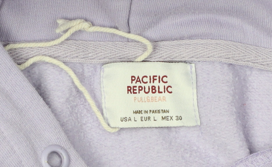 Pacific Republic Unisex Purple Pullover Hoodie L