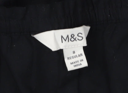 Marks and Spencer Women's Black V-Neck Slip Midi Dress