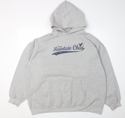 Hanes Men's Grey XL Pullover Hoodie with Graphic Print