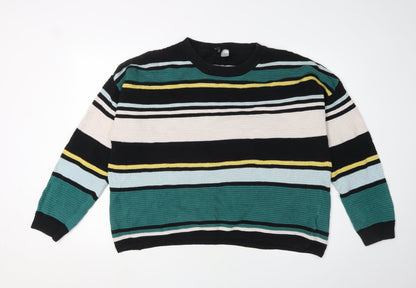 Womens UK Size 12 H&M Multicoloured Pullover Jumper