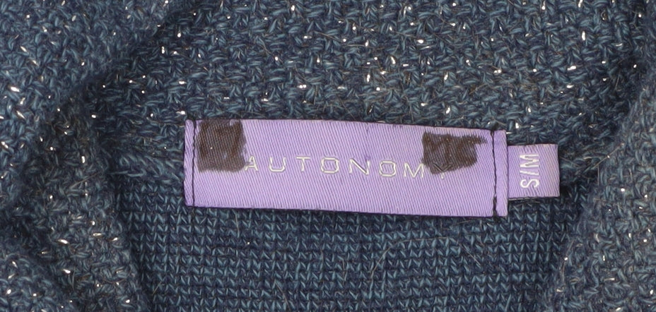 Autonomy Women's Blue High Neck Pullover Jumper - Size S