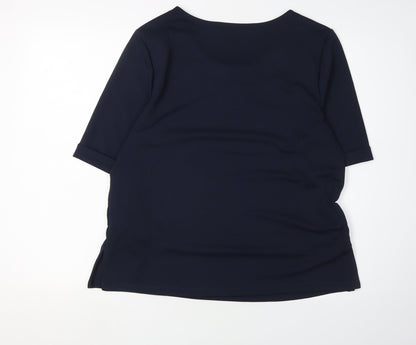 Womens UK Size 16 NEXT Blue Basic Blouse