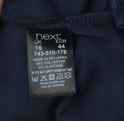 Womens UK Size 16 NEXT Blue Basic Blouse