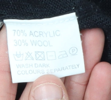 Kangol Men’s Black 2XL V-Neck Knit Pullover Jumper