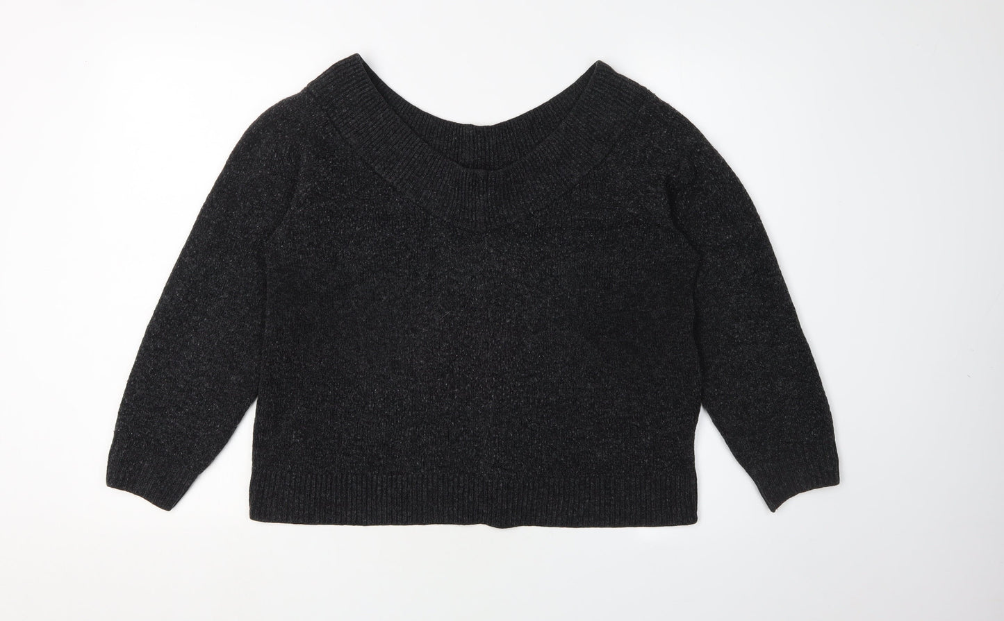 Womens UK Size XL H&M Black Pullover Jumper