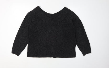 Womens UK Size XL H&M Black Pullover Jumper