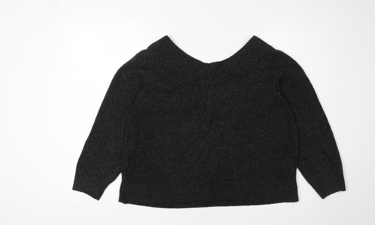 Womens UK Size XL H&M Black Pullover Jumper