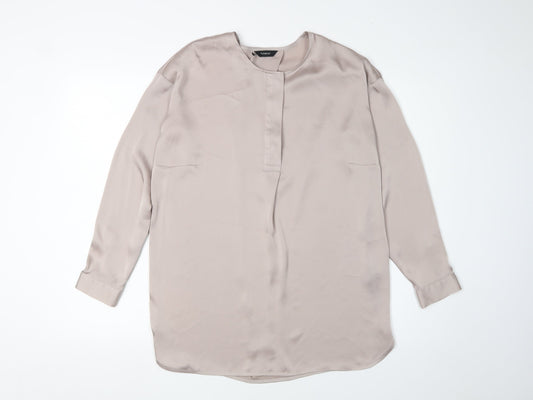 Womens UK Size 8 Marks and Spencer Beige  Blouse