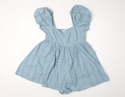 Womens UK Size 10 ASOS One-Piece Blue Playsuit