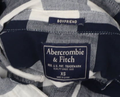 Abercrombie & Fitch Women's Multicoloured Check Button-Up XS