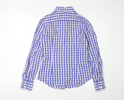 Womens UK Size S United Colors of Benetton Blue  Button-Up